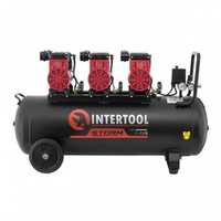 Компрессор безмасляный 100л 3,3кВт Intertool PT-0028. Новый. Гарантия.