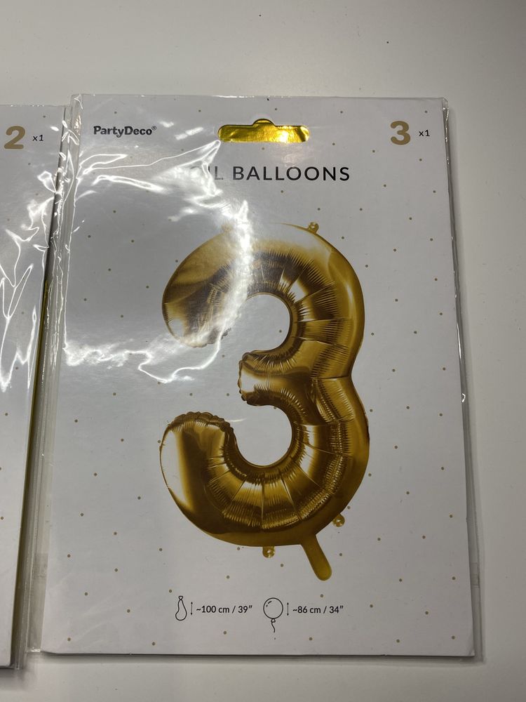 Balony urodzinowe 0,2,3