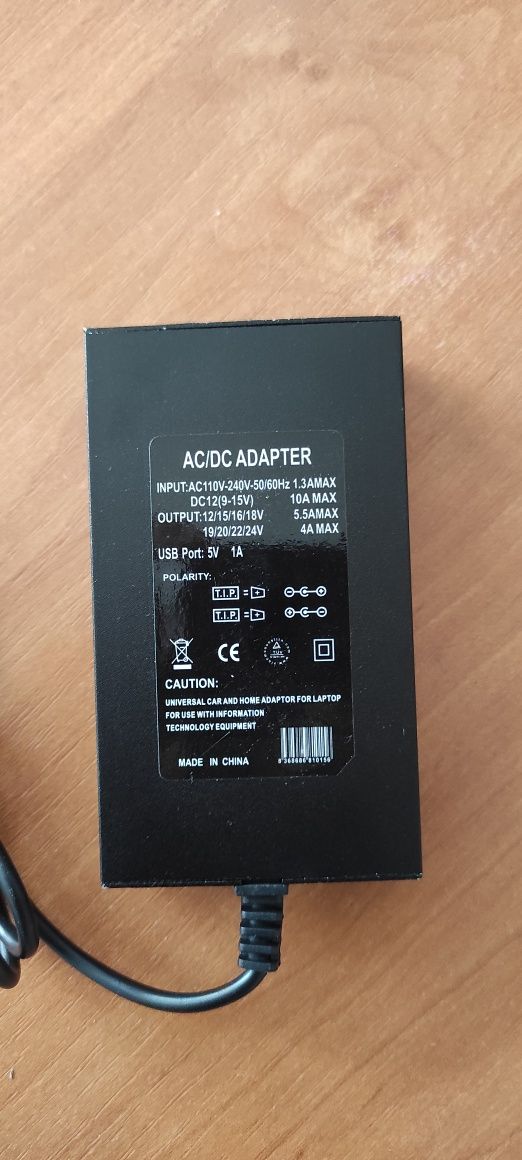Універсальне зарядне для ноутбука! Зарядка від 220V i 12V!