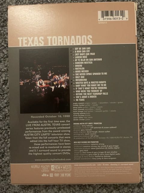 Texas Tornados LIVE Austin DVD