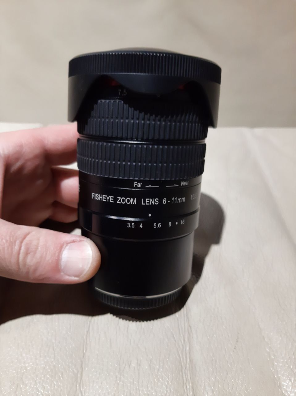 Об'єктив Meike MK-EW55 fisheye zoom lens  6-11mm F3.5 mikro 4/3