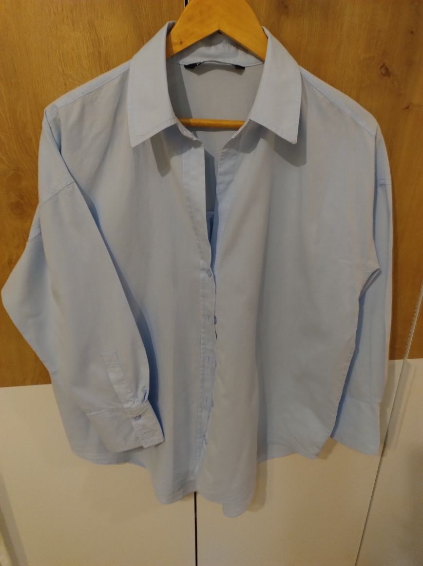 Koszula Zara r. 42 błękitna ciążowa