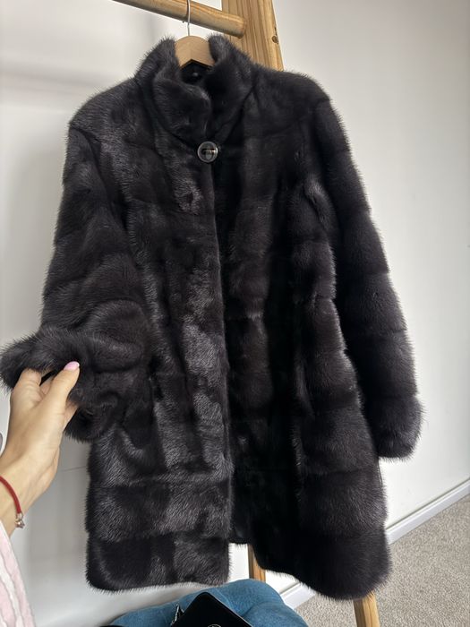 Натуральна норкова шубка трансформер