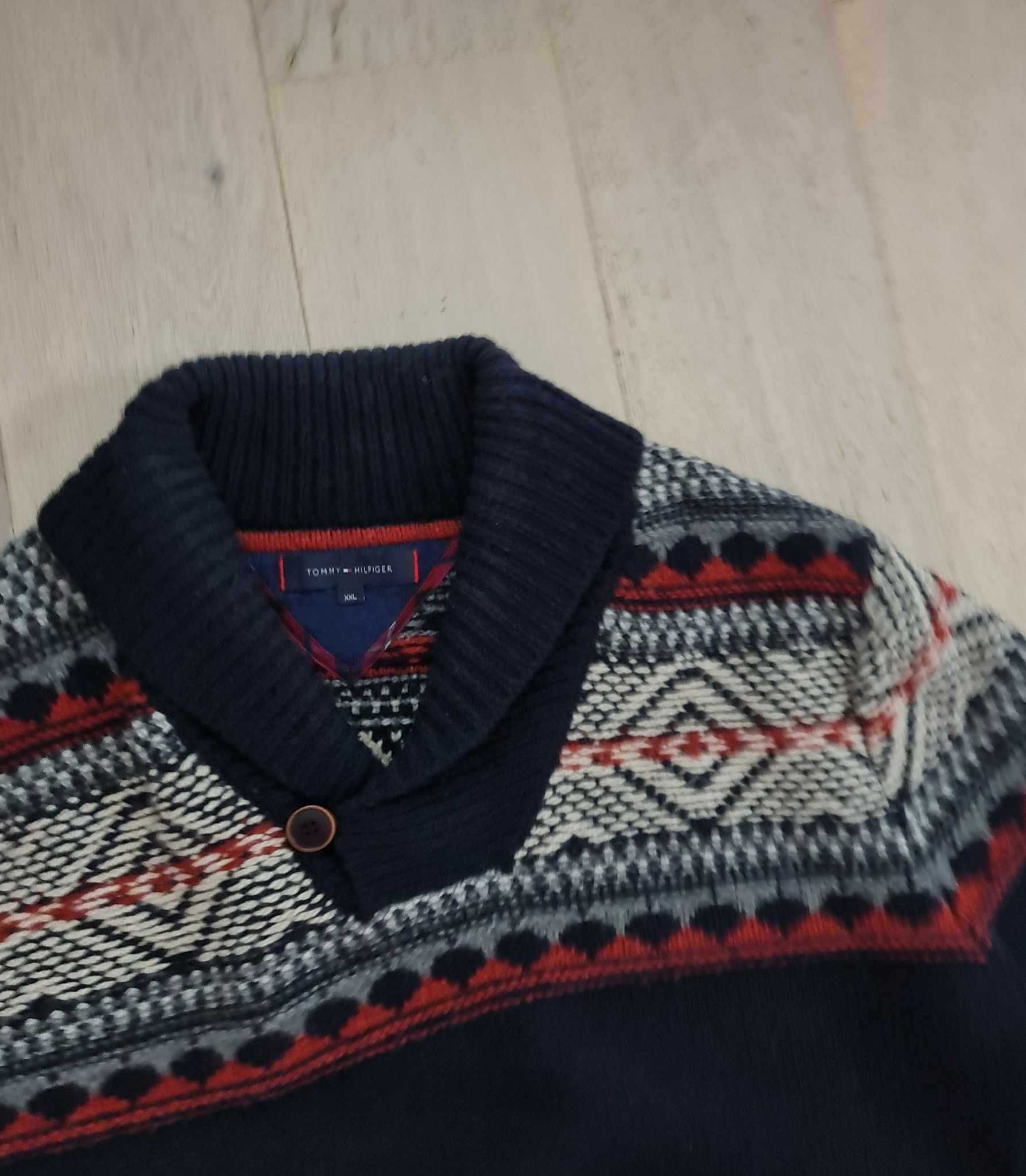 Tommy Hilfiger XXL sweter męski wełniany