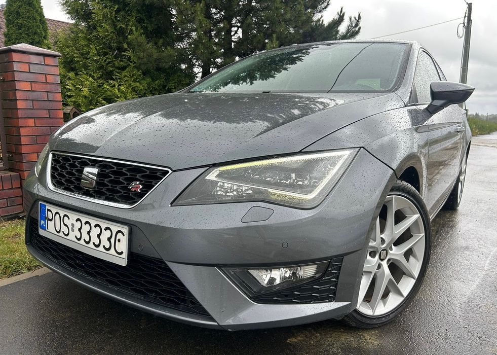 Seat Leon FR Oryginał _ 2.0 TDI 150KM _ Xenon LED, Navi, Grz. Fotele, Alu 18, FR