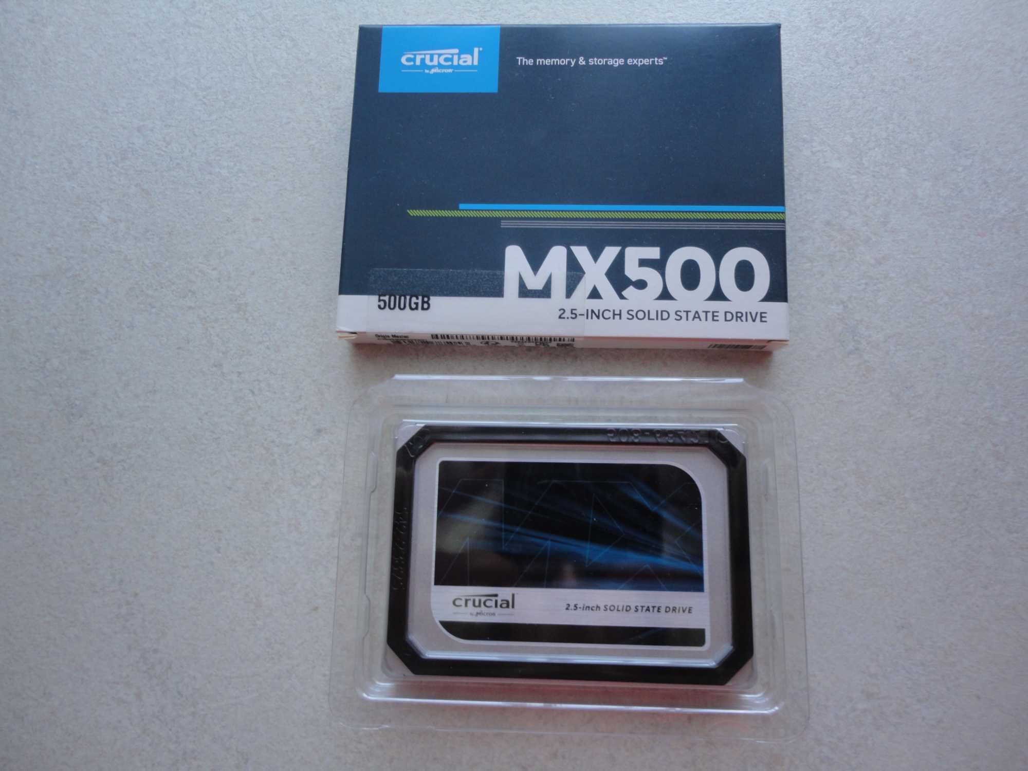 dysk SSD Crucial MX500 pojemność 500Gb