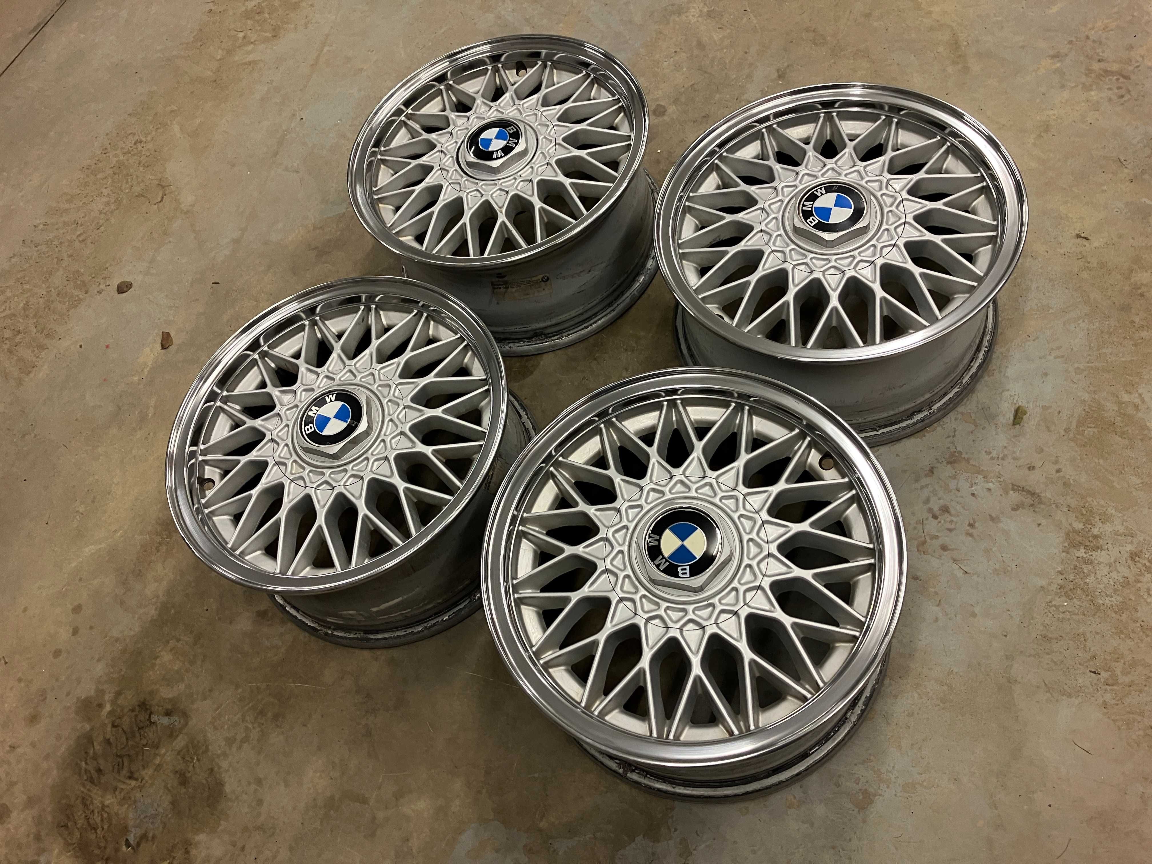 Alu 14 BMW 4x100 e30 VW Golf MK1 MK2 BBS RZ Polerowany Rant Super Stan