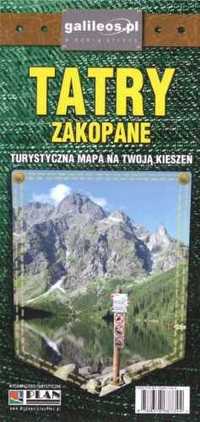 Zakopane, Tatry - mapa kieszonkowa laminowana - praca zbiorowa