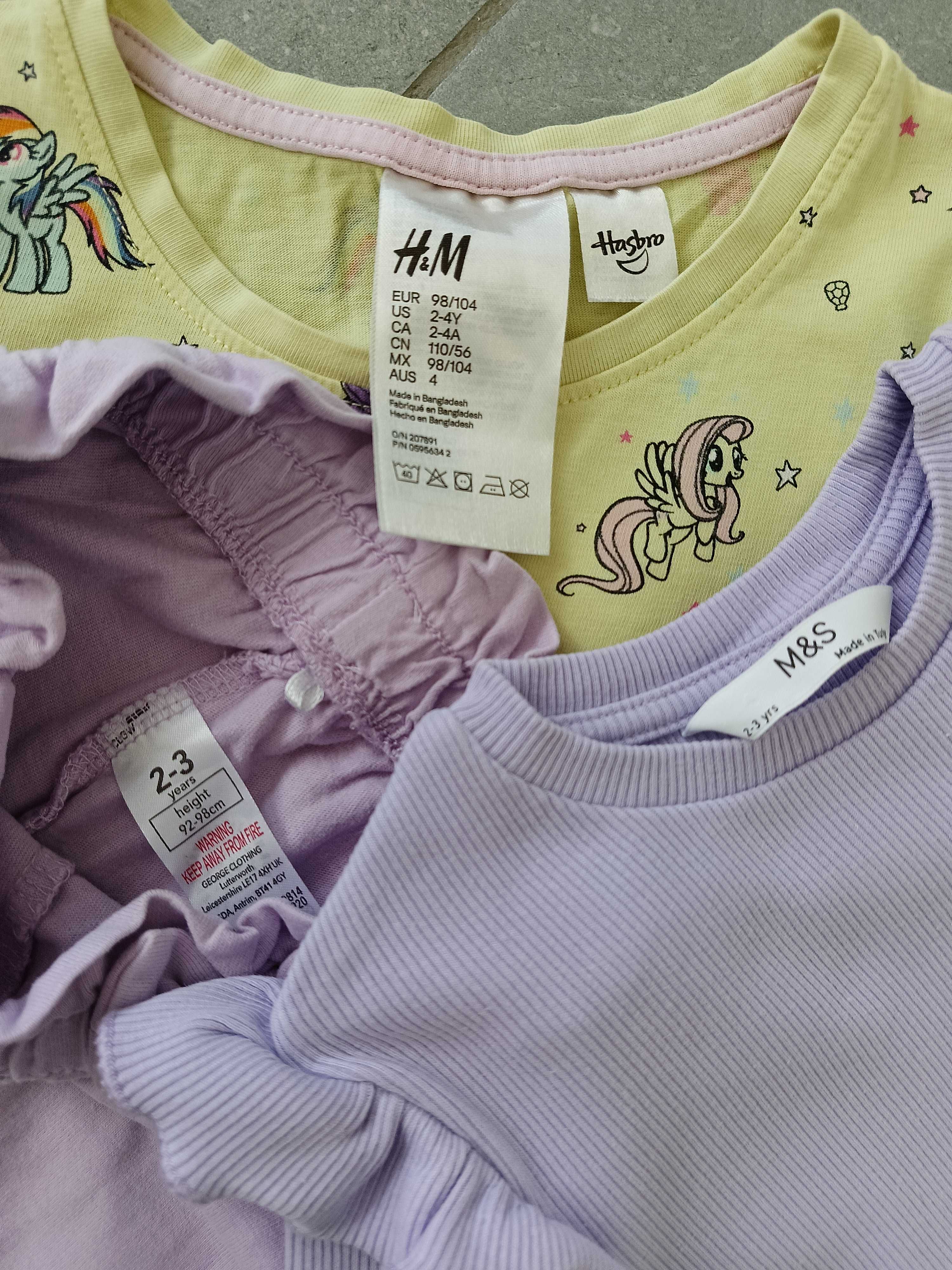 Набір літній, шорти і дві футболки h&m, f&f, 92-98 см