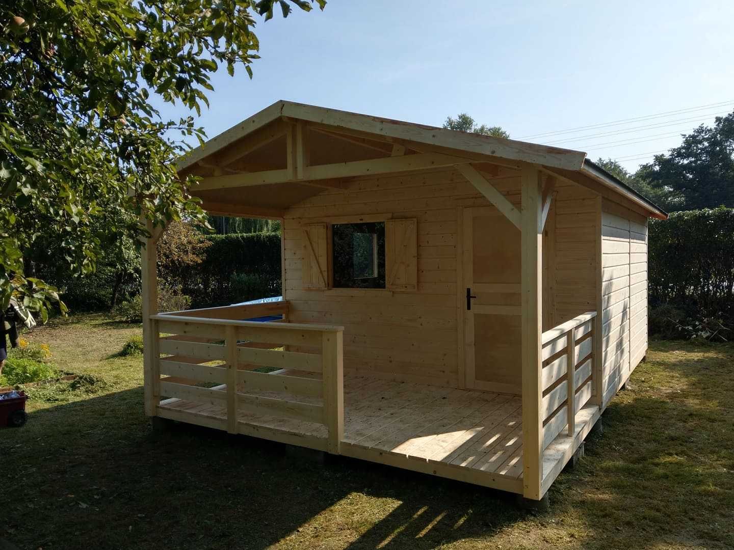 Drewniany domek ogrodowy , letniskowy, na działkę, altana 20m2,