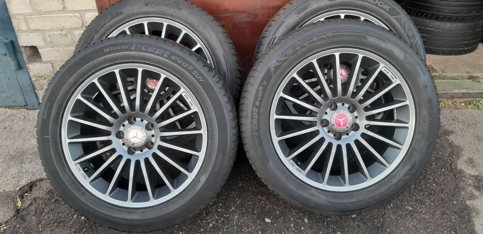 Диски 5x112 R18 спиці Mercedes Audi VW Skoda Seat з гумою