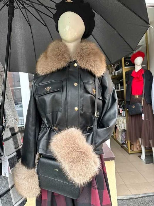 Piękna kurtka ocieplana eko skóra rozmiar M nowa WAY MODE