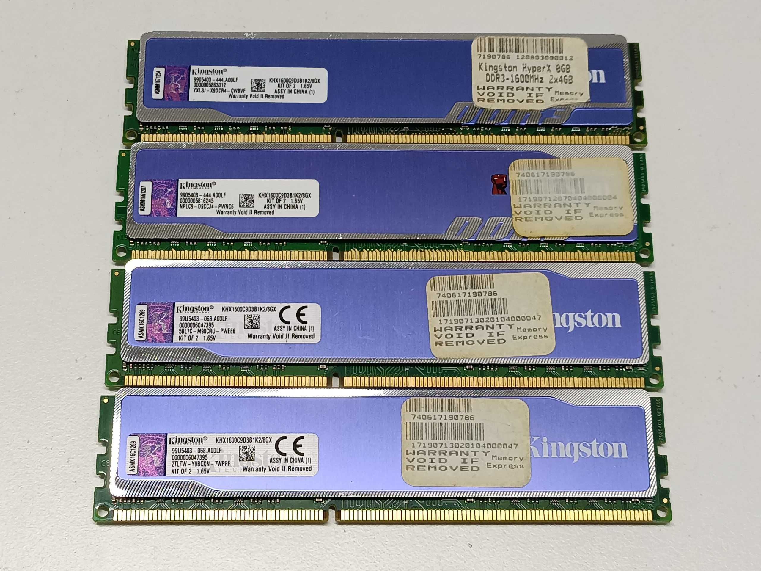 4Gb PC3-12800 Kingston HyperX DDR3 1600Mhz компьютерная игровая память