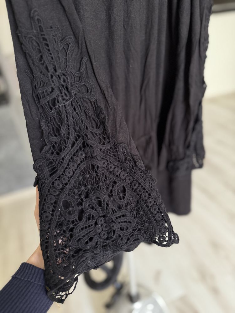 Krótki kombinezon boho z koronką S
