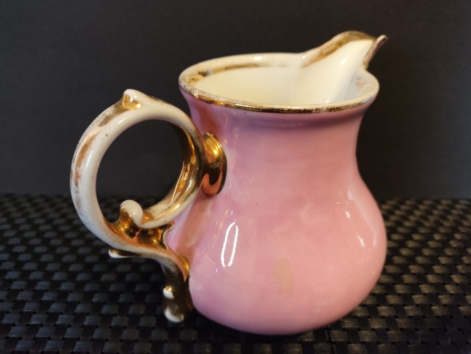 Mlecznik Carl Tielsch Altwasser Stary Zdrój Porcelana Śląska Różowa