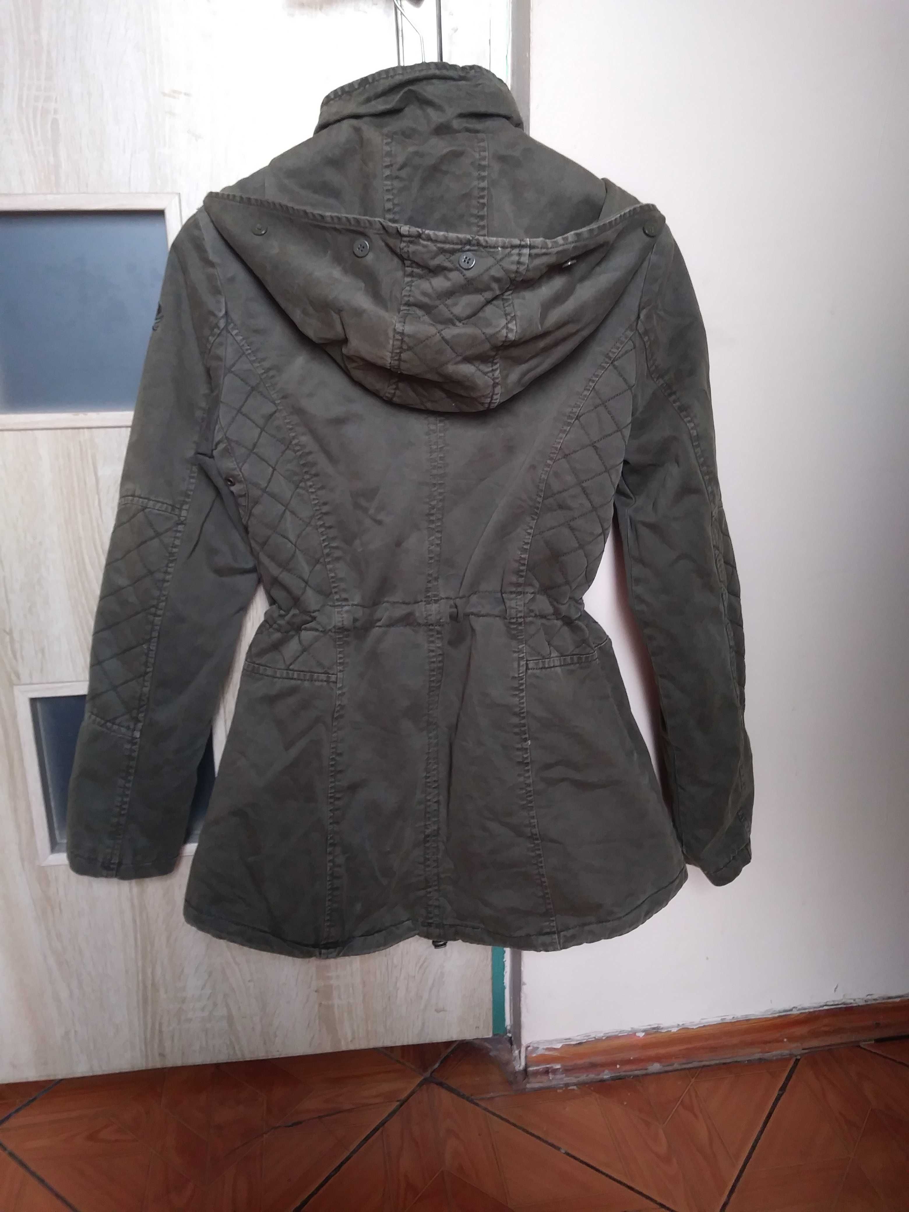 Parka kurtka damska Guess oliwkowa S