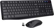 Zestaw bezprzewodowa klawiatura + mysz czarna QWERTY VEILZOR PC230A