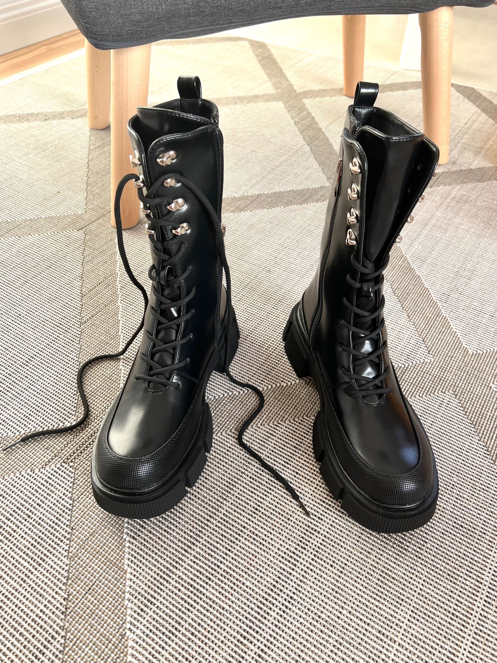 38  Sklep Nowe botki damskie biker workery trapery AX2106-1e