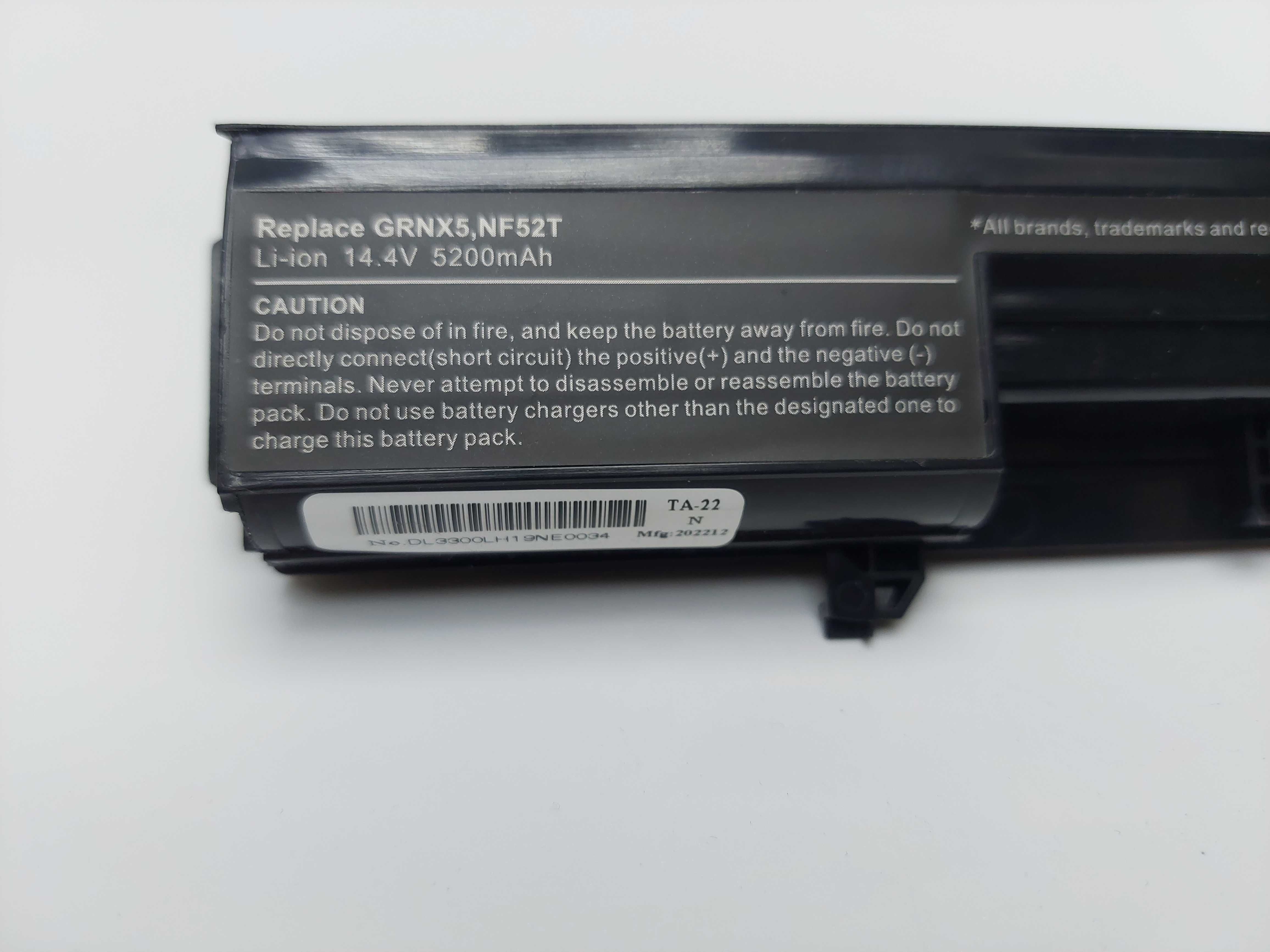 Новая батарея аккумулятор для ноутбука Dell 5200mAh 14.8V