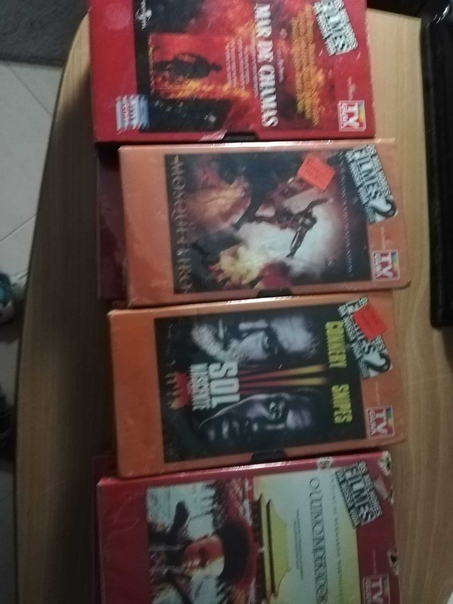 vhs e dvds sem uso na embalagem