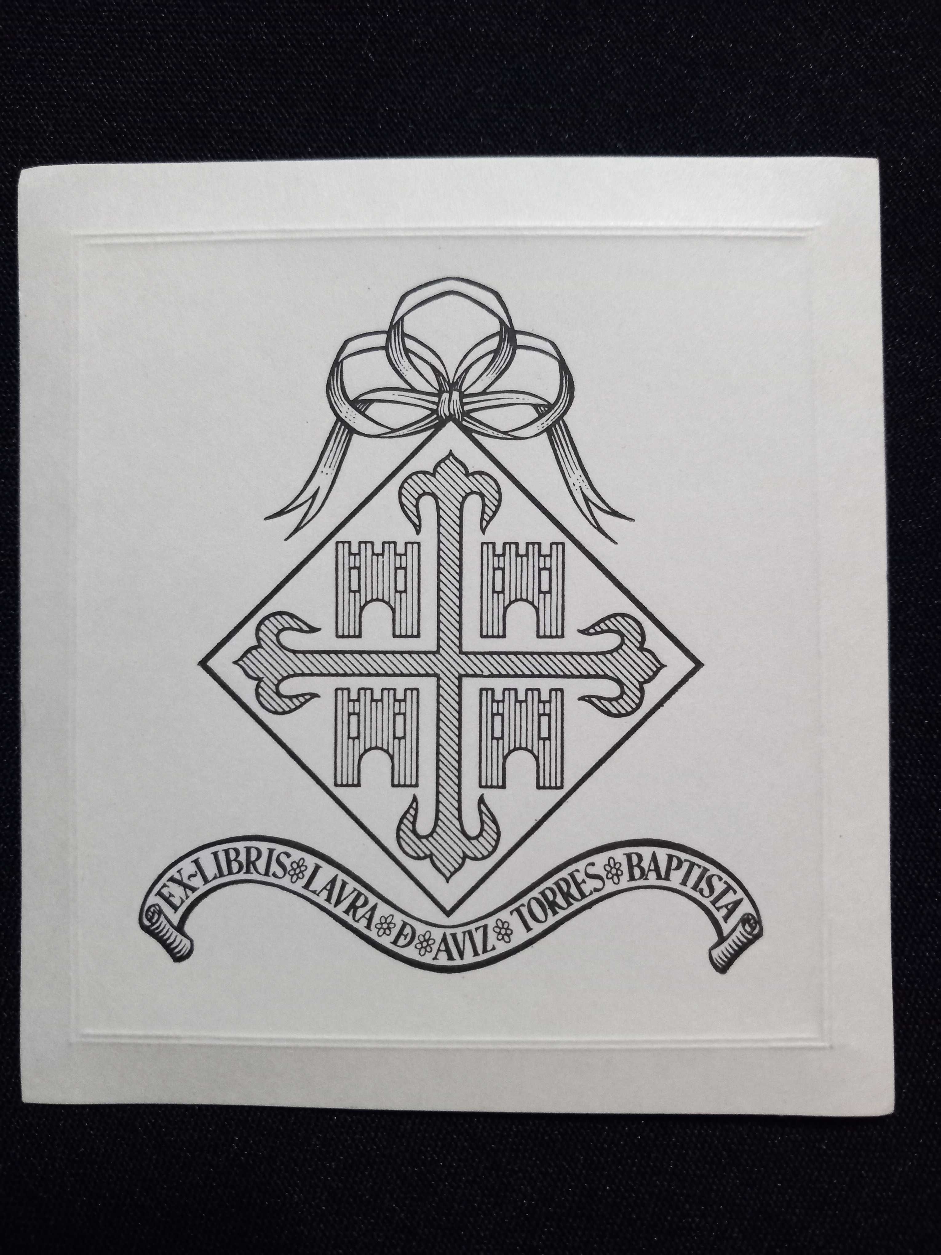 Ex-Libris - Zincogravura para impressão e respectivo ex-libris