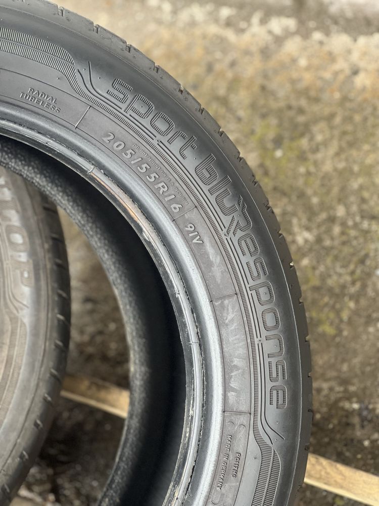 205/55 R16 Dunlop sportbluresponse 2021 рік 6мм