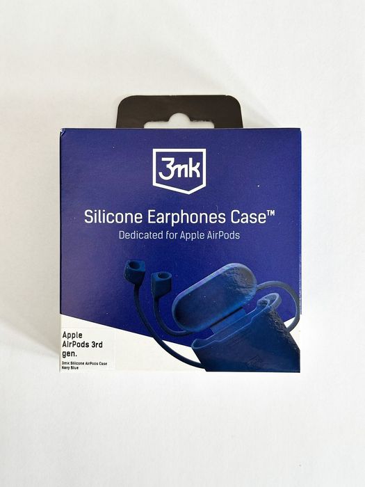 3MK - silikonowe etui na Apple Airpods 3 generacji - niebieskie