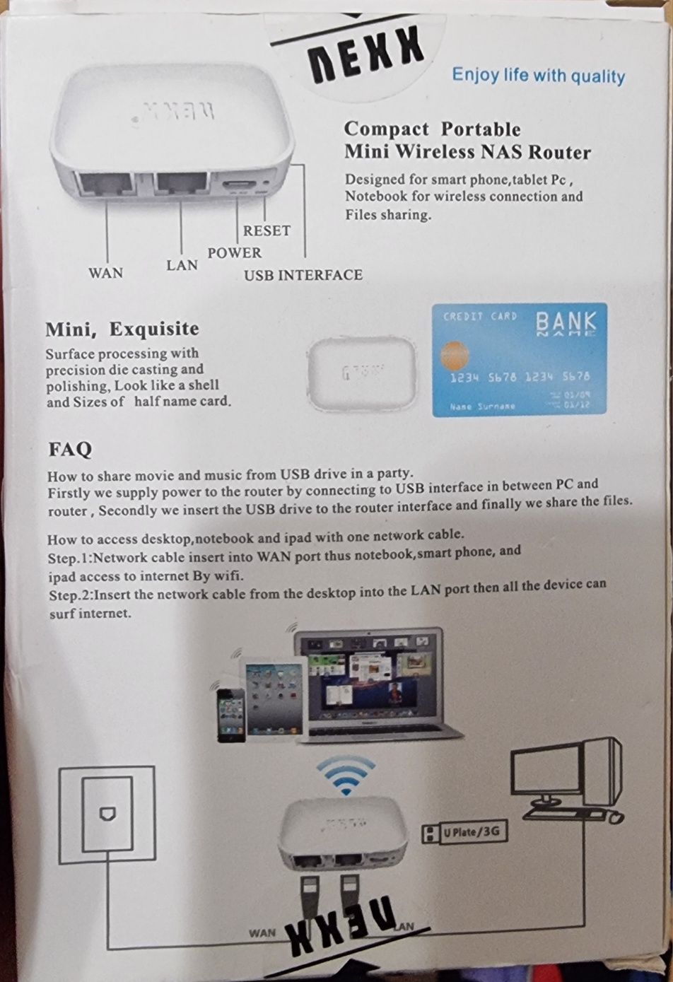 Роутер міні 300mbps