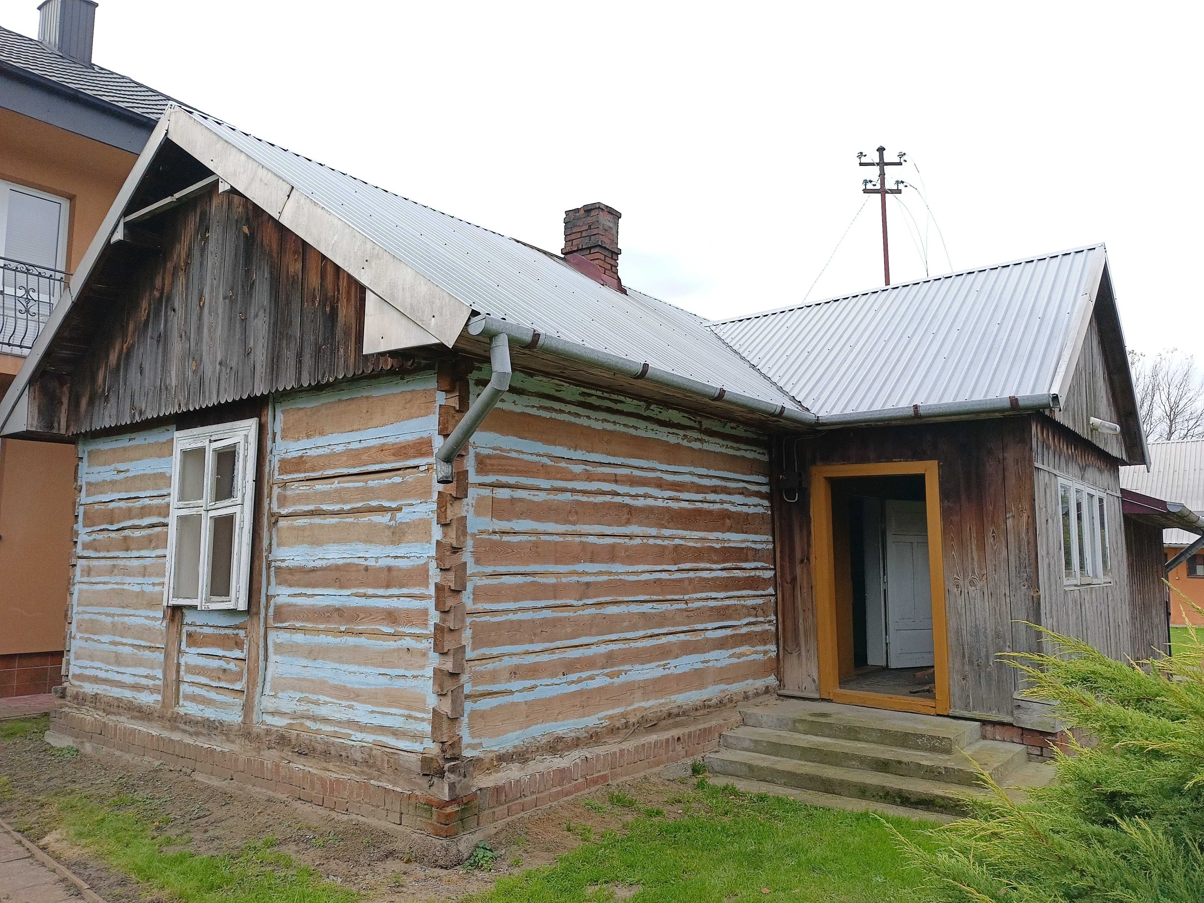 Dom z bala 10cm do rozbiórki przeniesienia wzorowy stan z drewna