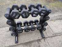 Hantle hantelki fitness zestaw 3-10kg Stojak
