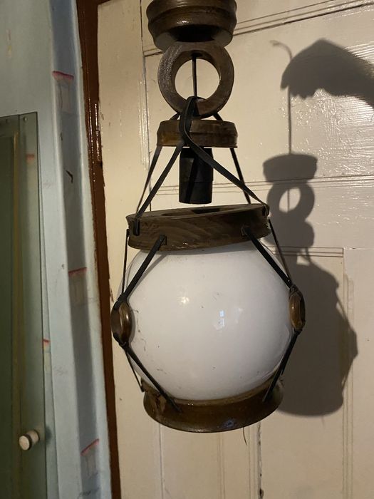 Lampa klosz PRL.