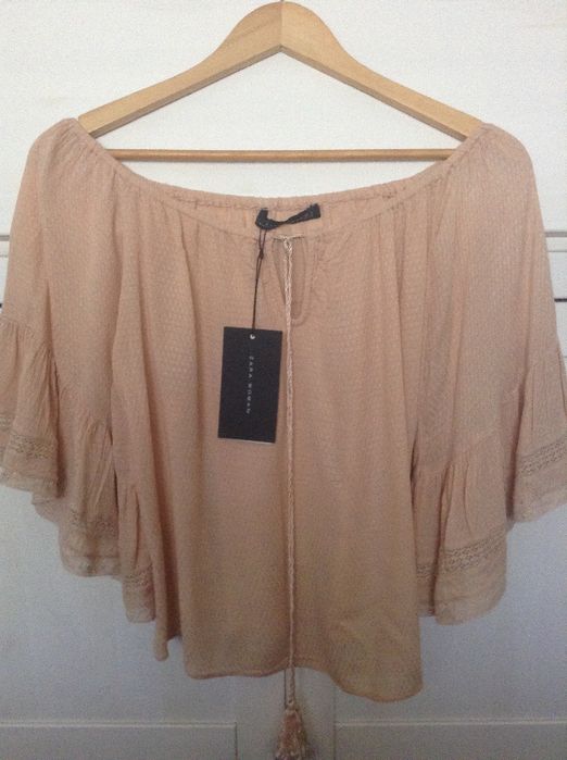 Blusas off shoulder zara