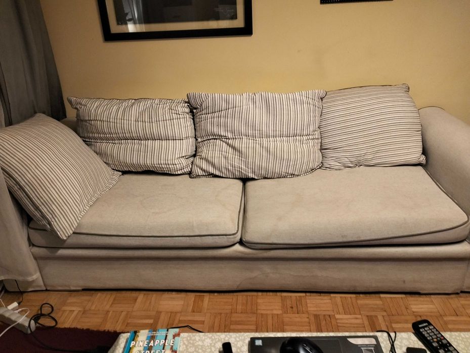 Sofa 240 cm / 100 cm. Oddam za darmo za zabranie i zniesienie z 3 p.