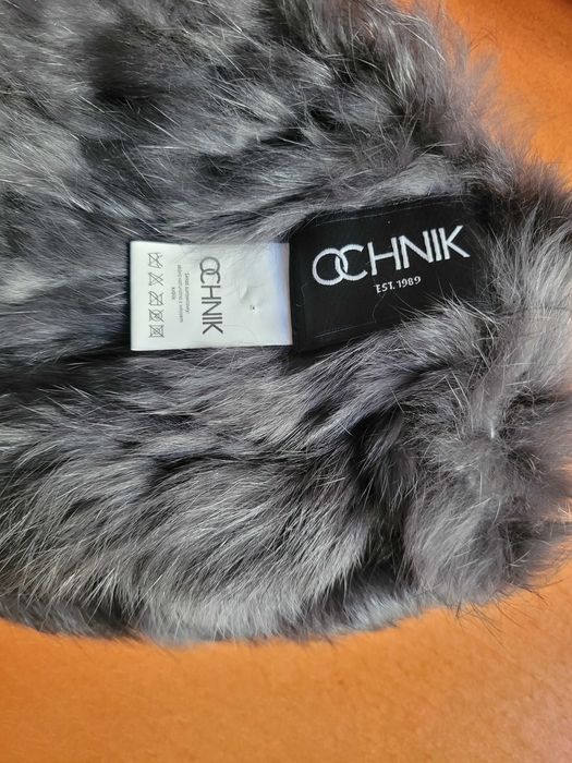 Ochnik komplet czapka i szalik z nat.futra