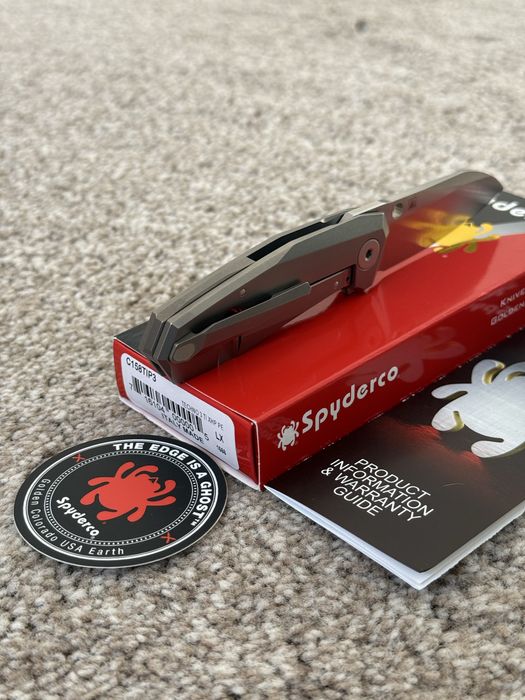 Складний ніж Spyderco Techno 3  CTS-XHP Titanium. Оригінал! Новий!