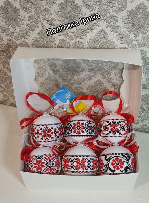 Патріотичні новорічні іграшки ручної роботи