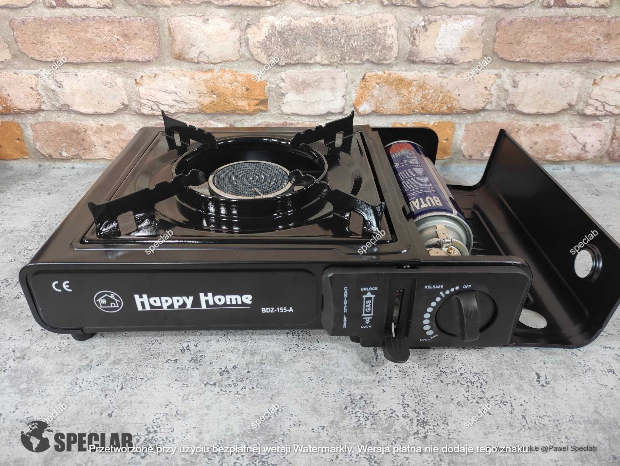 Kuchenka turystyczna Happy Home BDZ-155-A 345x270x90 mm czarna
