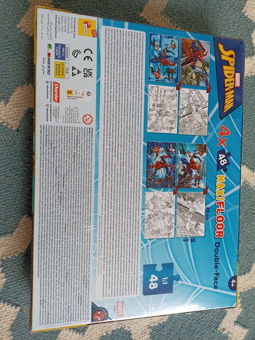 Nowe puzzle Spiderman 4 puzzle i kolorowanki