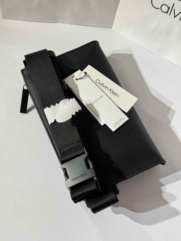 100% ОРИГИНАЛ Calvin Klein monogram мужская сумка серая В НАЛИЧИИ