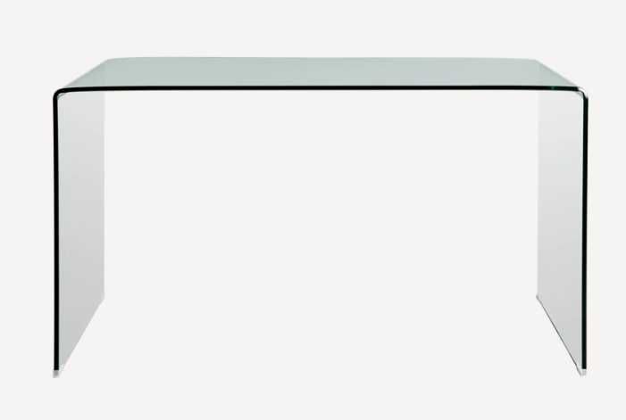 Secretária BENT Loja AREA - Vidro temperado de 12mm