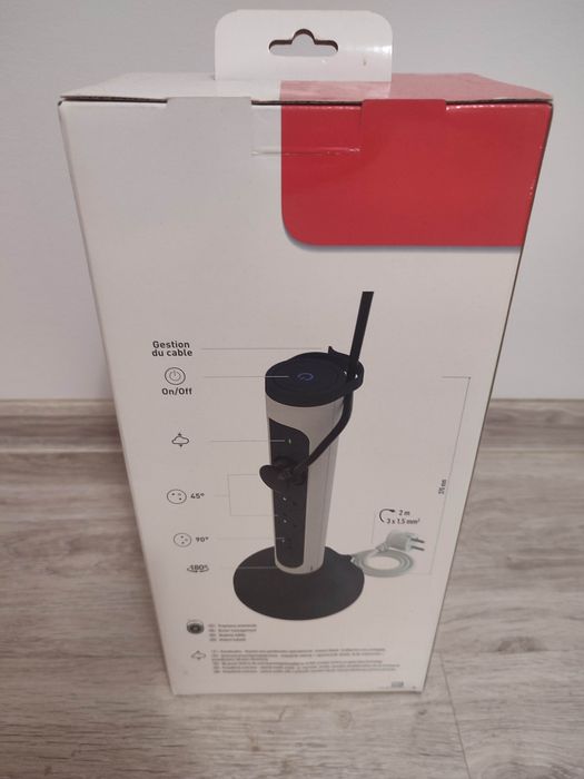 Przedłużacz Legrand 049410 wieża 4x gniazdo 2m obrotowe ogranicznik