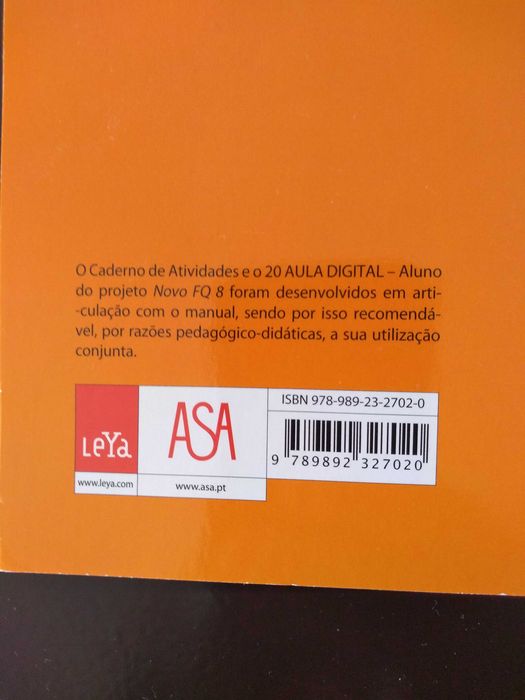 Caderno de Atividades Novo FQ - Físico-Química - 8º Ano