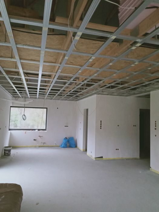 SZPACHLOWANIE, Sufity Podwieszane,Celuloza,Adaptacja Poddasza