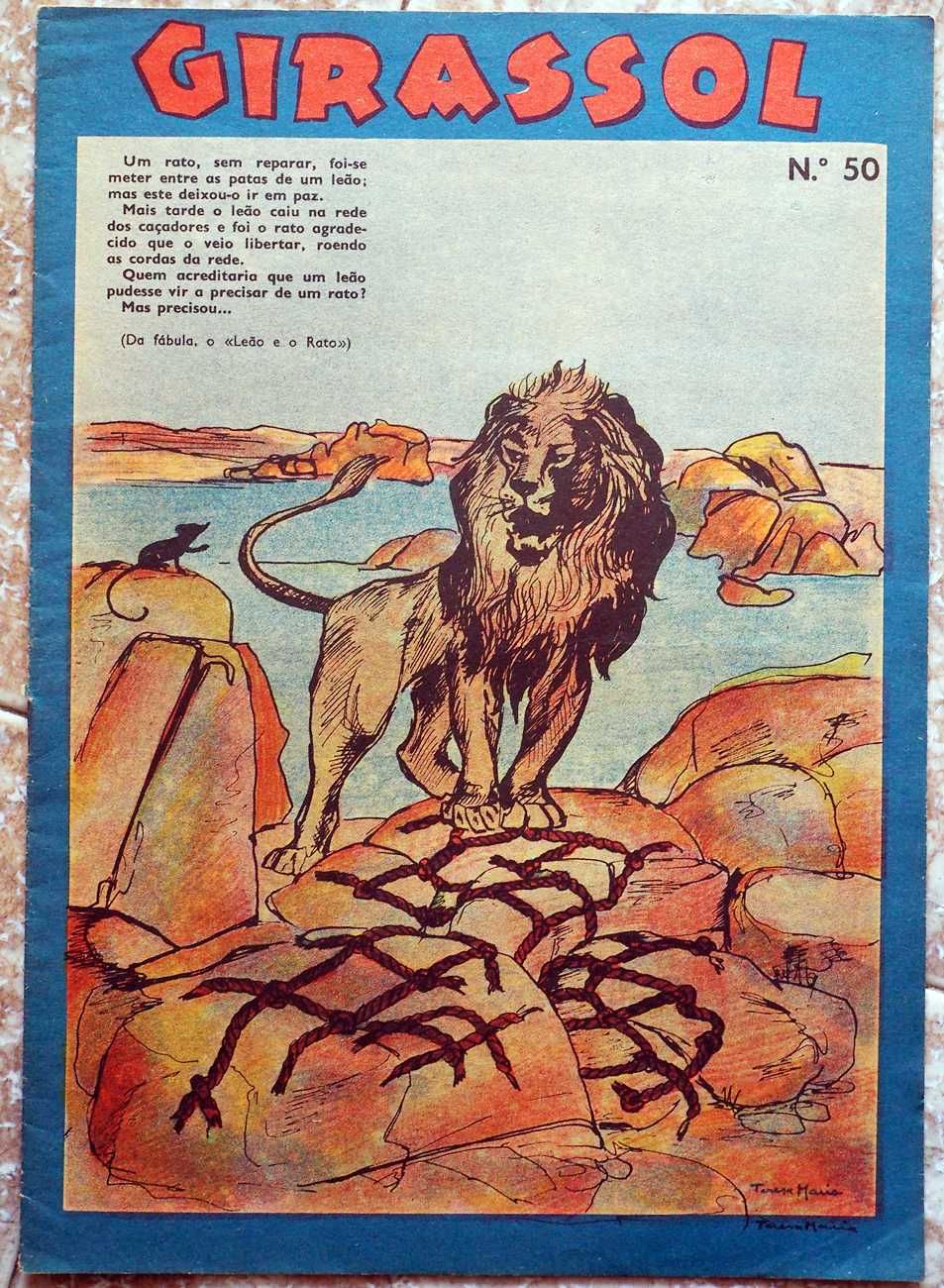 Banda Desenhada Antiga Portugal - "Revista Girassol número 50"