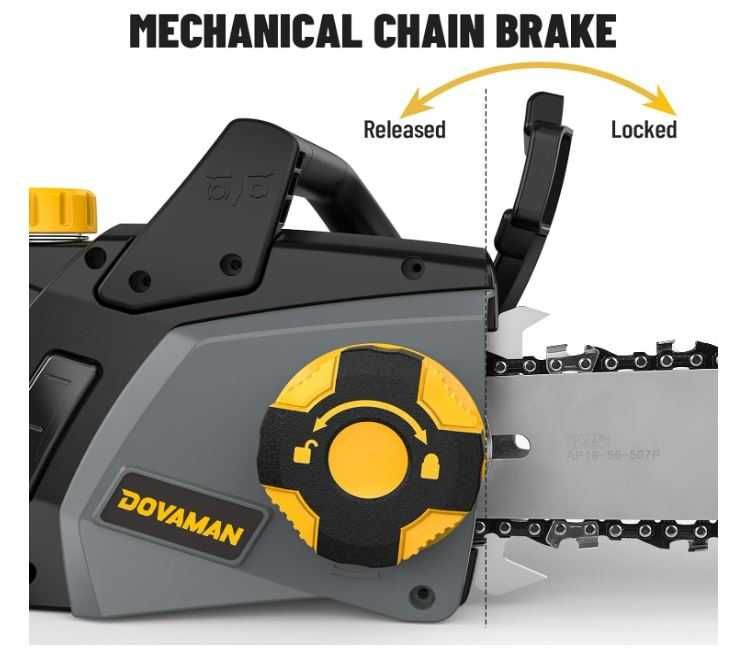 Elektryczna piła łańcuchowa DOVAMAN 2400W żółto-czarna