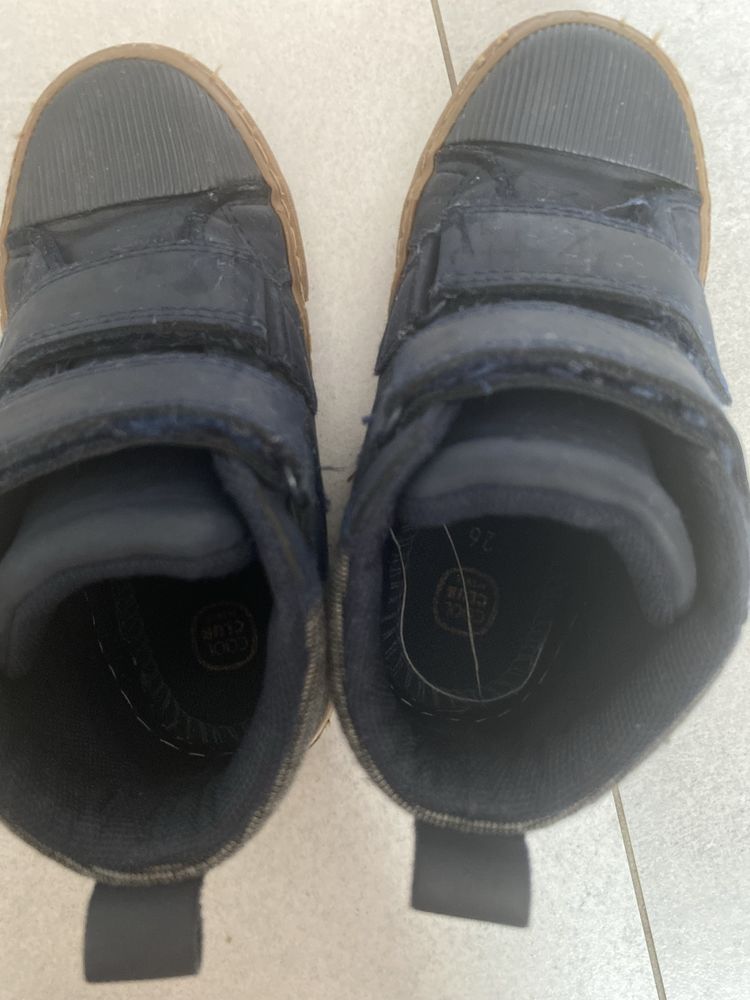 Buty sportowe trzewiki chlopiece za kostke na rzepy 26