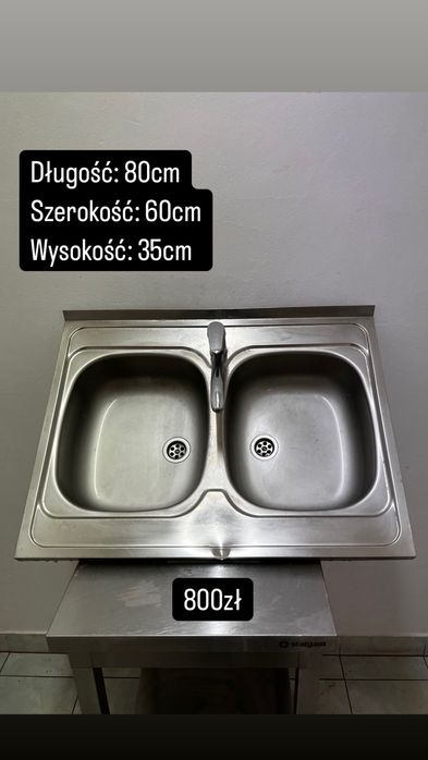 Stoły gastronomiczne nierdzewne. Zlewy gastronomiczne