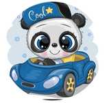 Opłatek na tort Urodziny Miś Panda Koala Roczek Chrzest