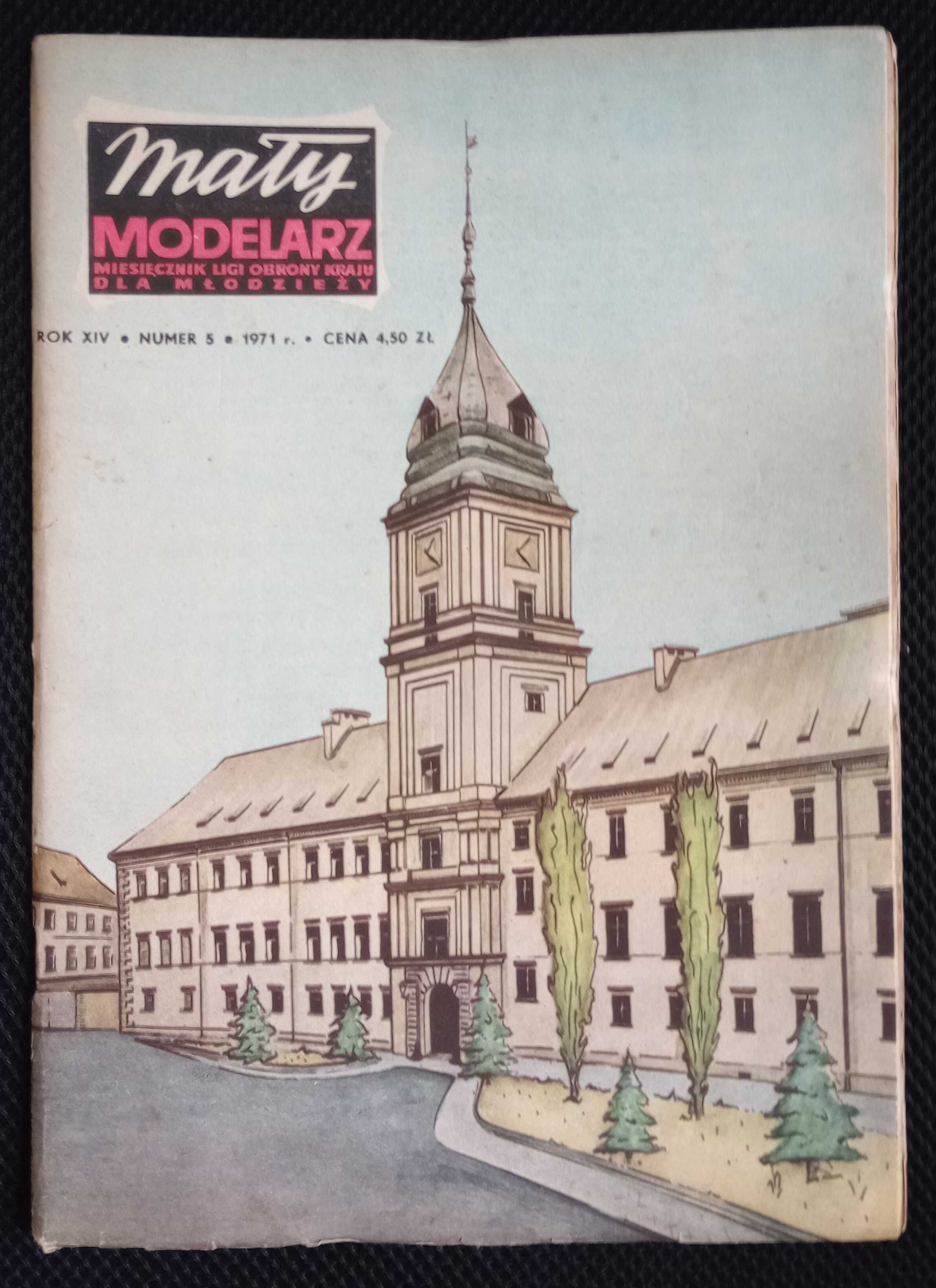 Mały Modelarz nr 5 rok 1971- Zamek Królewski w Warszawie - stan bdb