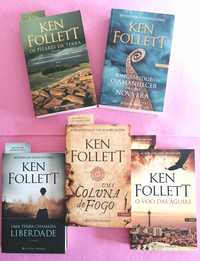 13 livros de Ken Follett NOVOS a estrear-Portes grátis (ler descrição)